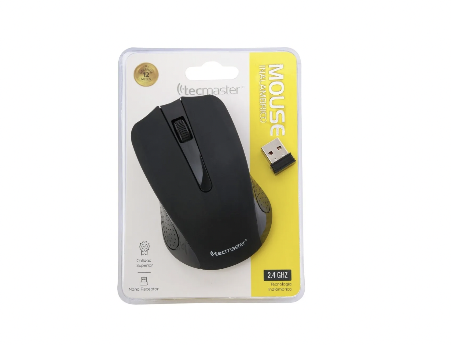 MOUSE INALAMBRICO TECMASTER TM-100514-BK NEGRO-0