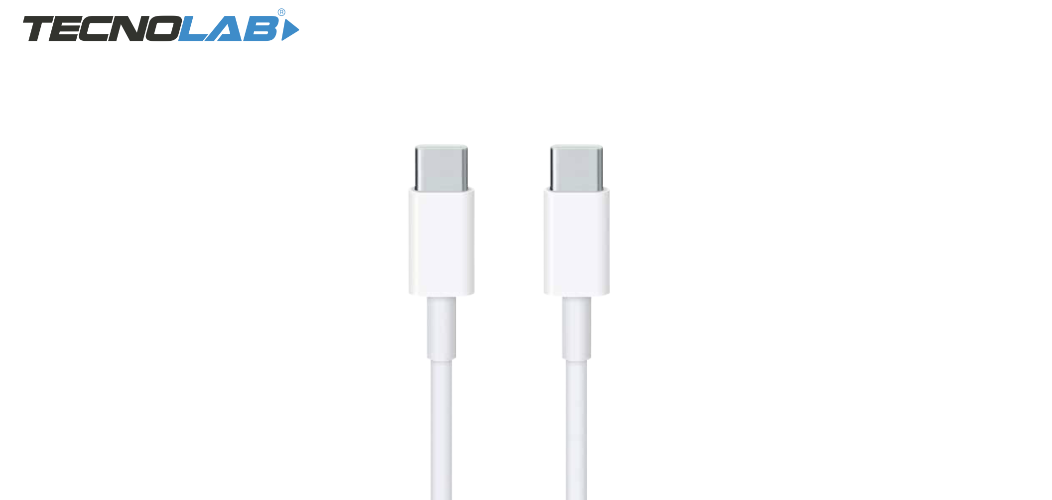 CABLE TECNOLAB USB TIPO C A USB TIPO C 1 METRO TL309 BLANCO-0