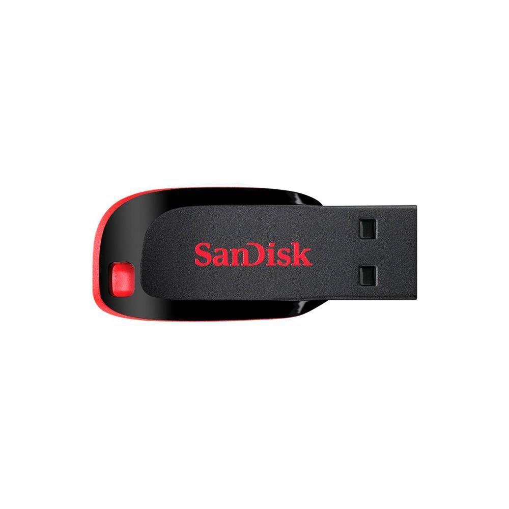 PENDRIVE SANDISK CRUZER BLADE Z50 16 GB NEGRO-ROJO-0