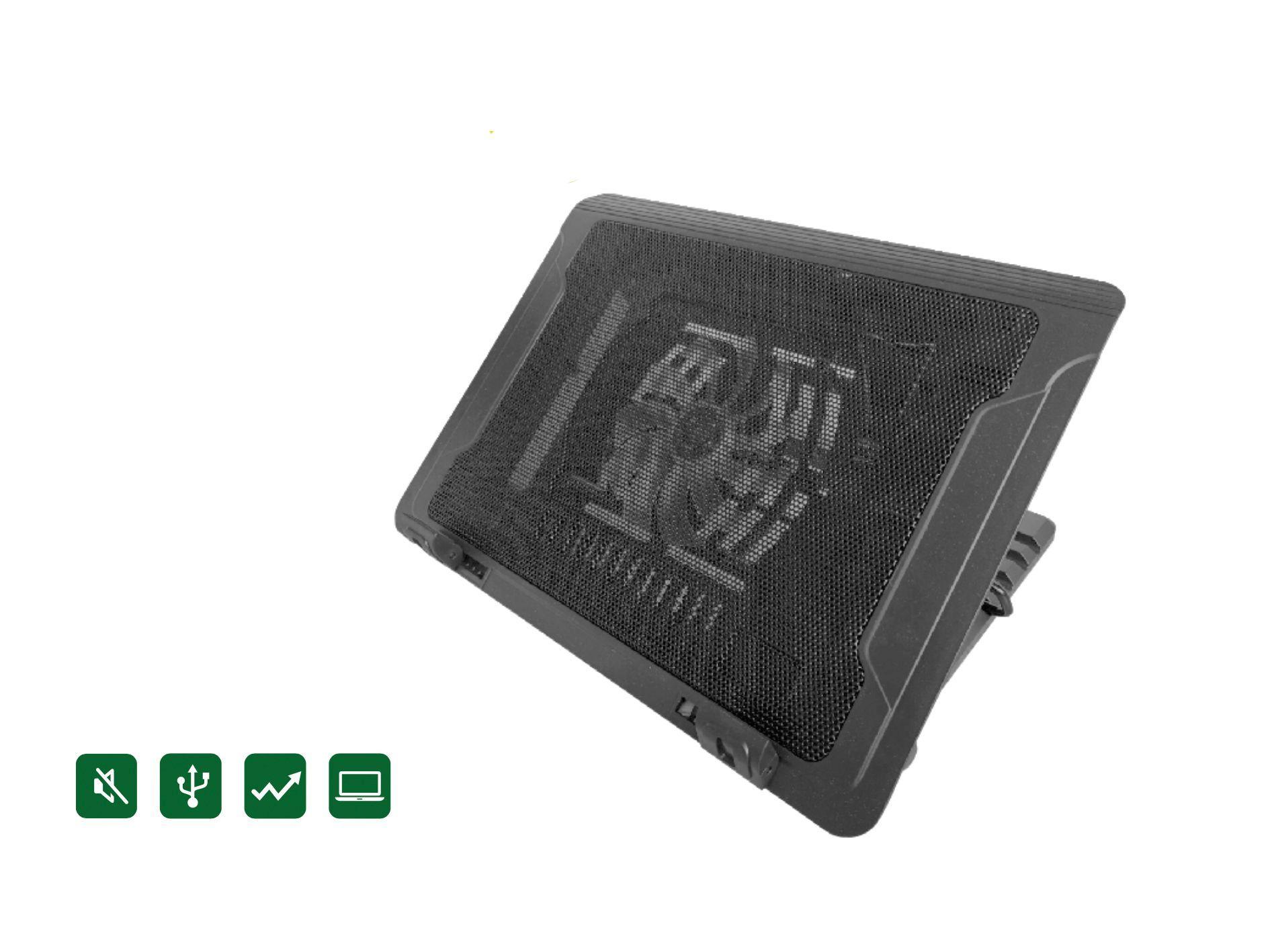 COOLING PAD GAMING REPTILE ENFRIADOR 5 VENTILADORES RX0052-1