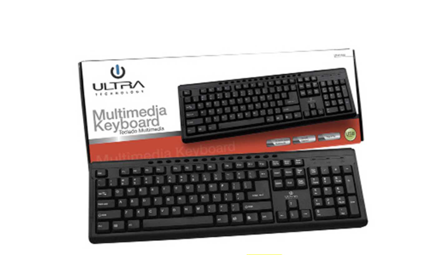 TECLADO ALAMBRICO ULTRA TECHNOLOGY UT-K110U-0