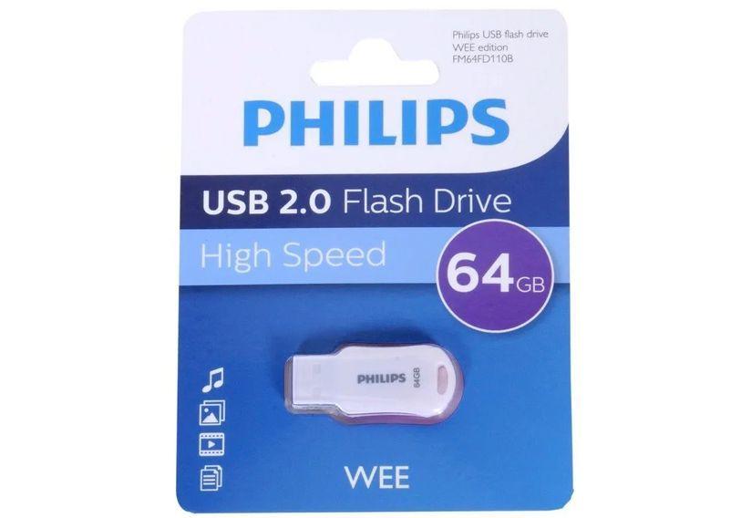 PENDRIVE PHILIPS 2.0 WEE 64 GB FM64FD110B-1