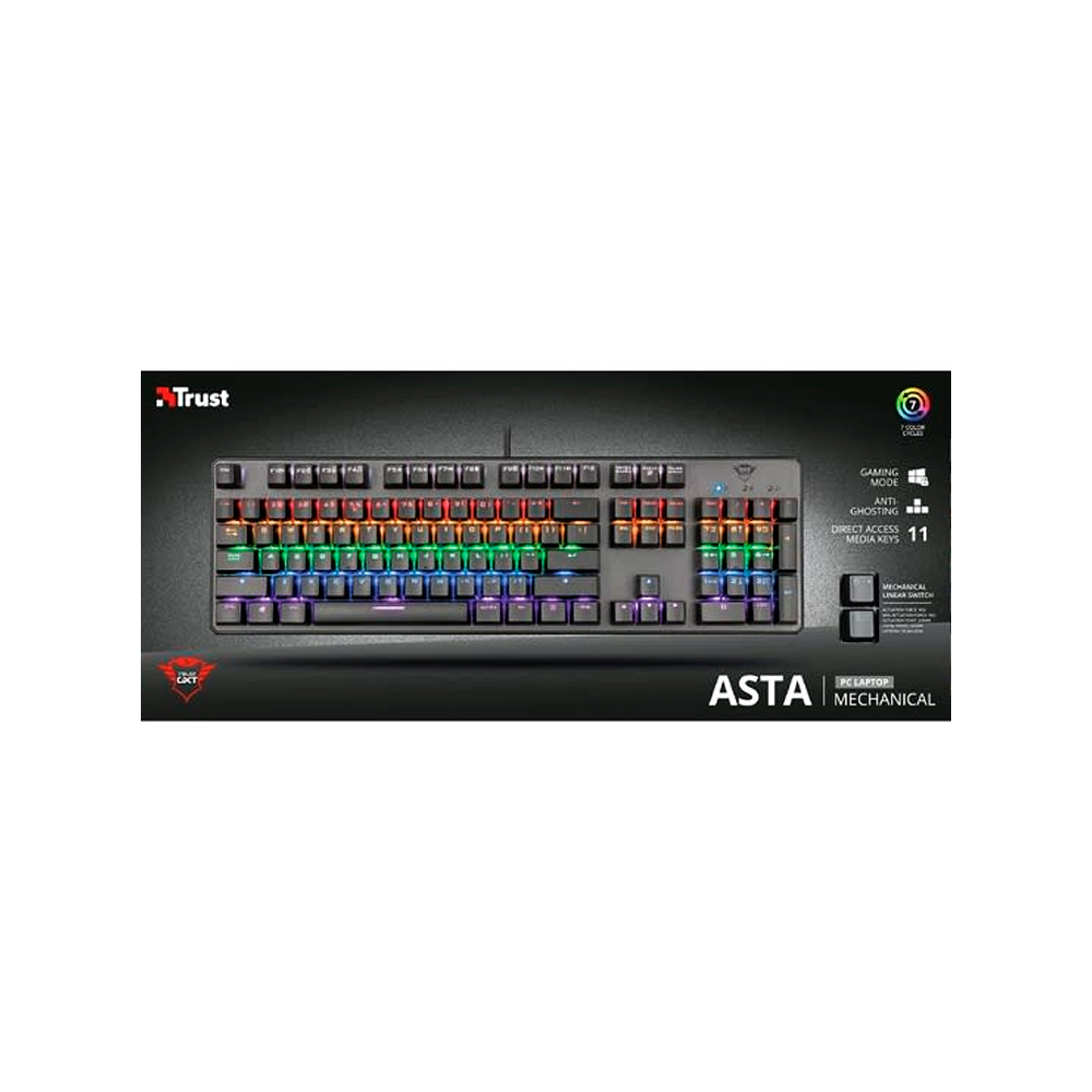 TECLADO GAMER MECANICO TRUST GXT 865 ASTA PC LAPTOP-1