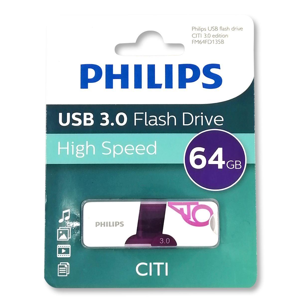 PENDRIVE PHILIPS 3.0 CITI 64 GB-0