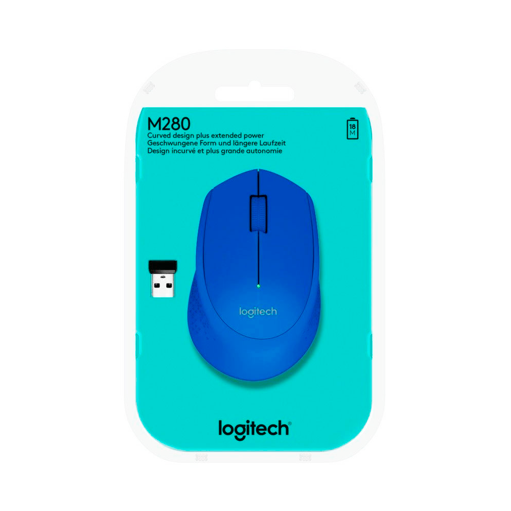 MOUSE INALAMBRICO LOGITECH M280 AZUL-3
