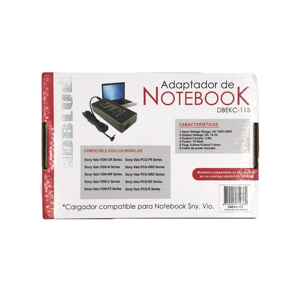 CARGADOR NOTEBOOK COMPATIBLE SONY VAIO DBEKC-115-1