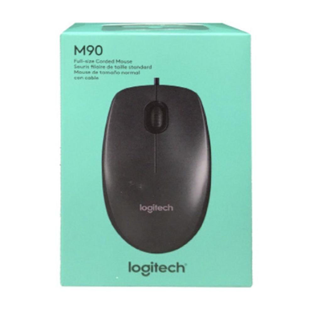 MOUSE ALAMBRICO LOGITECH USB M90 NEGRO-0
