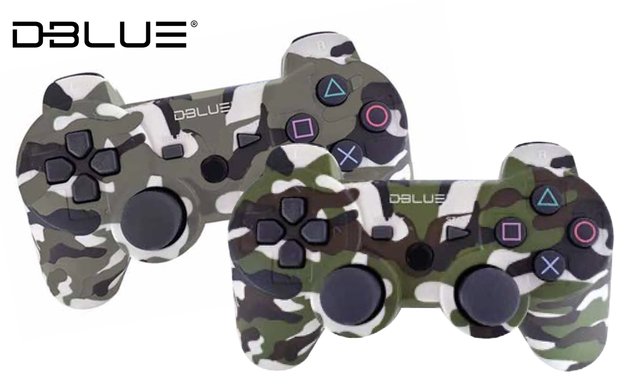 JOYSTICK DBLUE D-SHOCK 3 PS3 DBC5002MTG MIMETIZADO VERDE-0