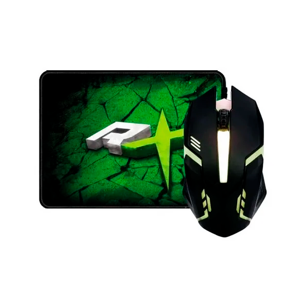 KIT GAMER MOUSE + MOUSE PAD REPTILEX RX0016-0
