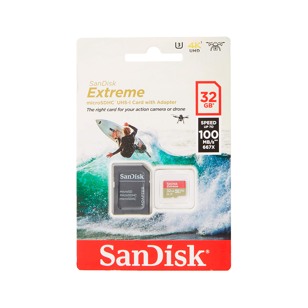 TARJETA MICRO SD SANDISK EXTREME 4K 32 GB CLASS 10 GN6AA-0