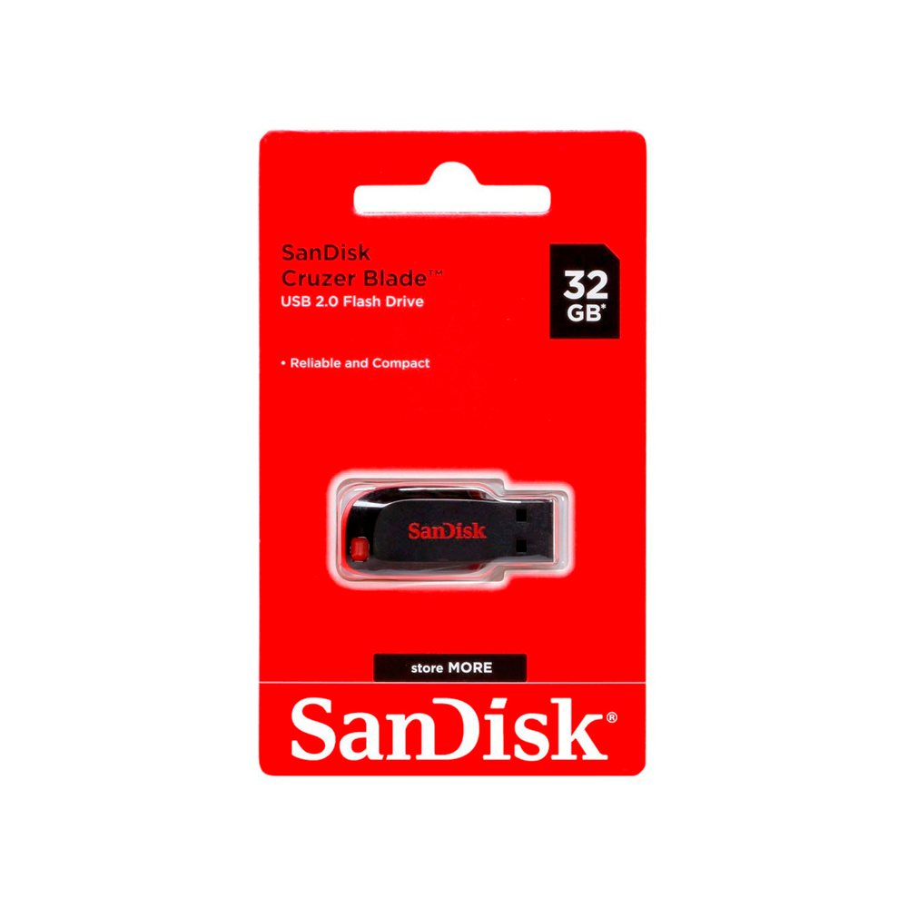 PENDRIVE SANDISK CRUZER BLADE Z50 32 GB NEGRO-1