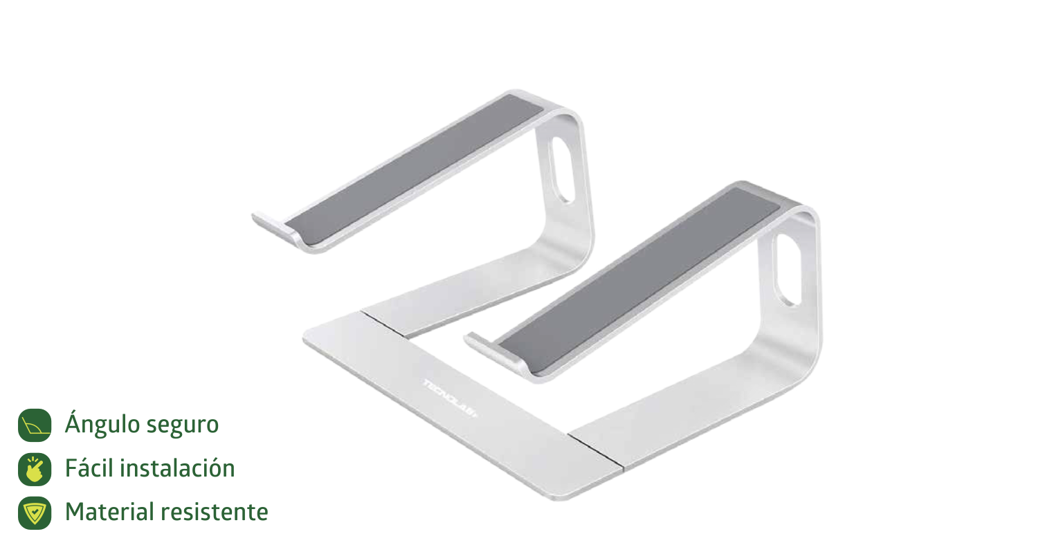 SOPORTE PARA NOTEBOOK DESMONTABLE PORTATIL TECNOLAB TL146-0