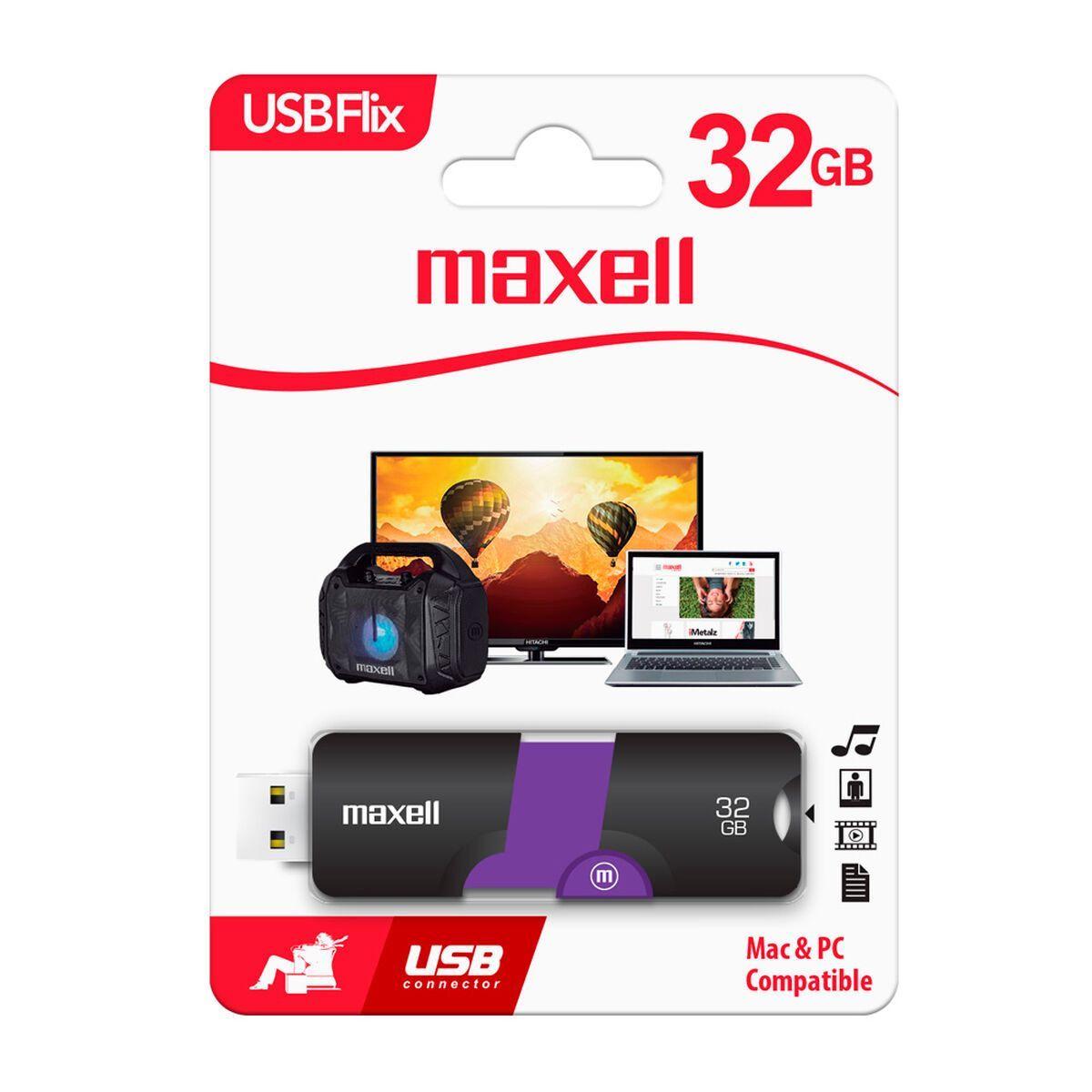 PENDRIVE MAXELL USB FLIX 3.0 32 GB NEGRO/MORADO 347633-1