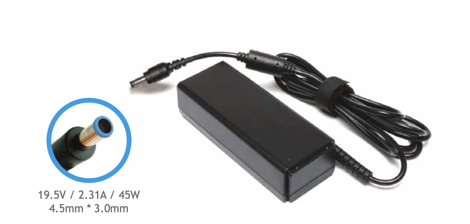 CARGADOR COMPATIBLE NOTEBOOK HP 19.5V 2.31A 45W DBEKC-150-0