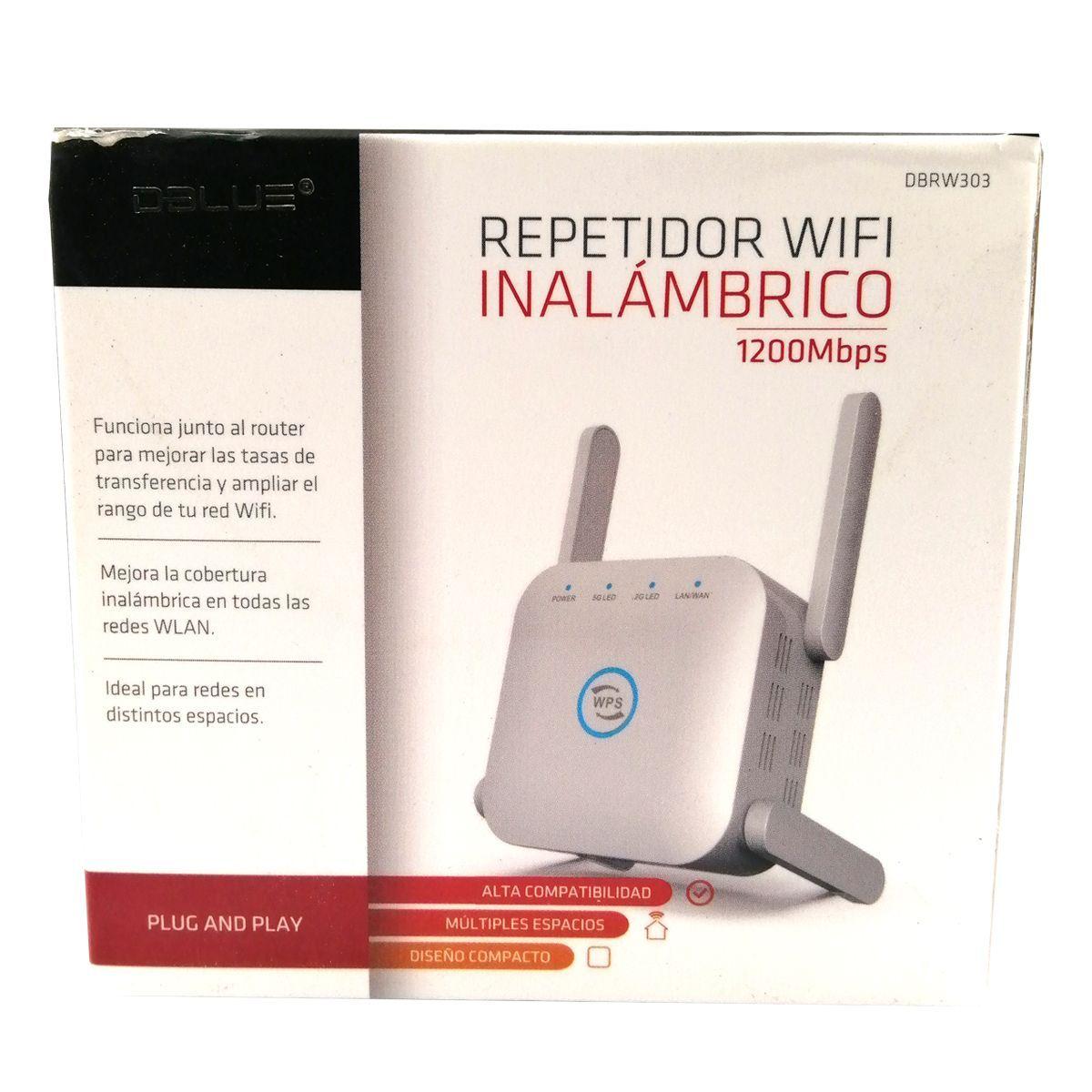 REPETIDOR WIFI INALAMBRICO 1200 MBPS DBLUE DBRW303-2