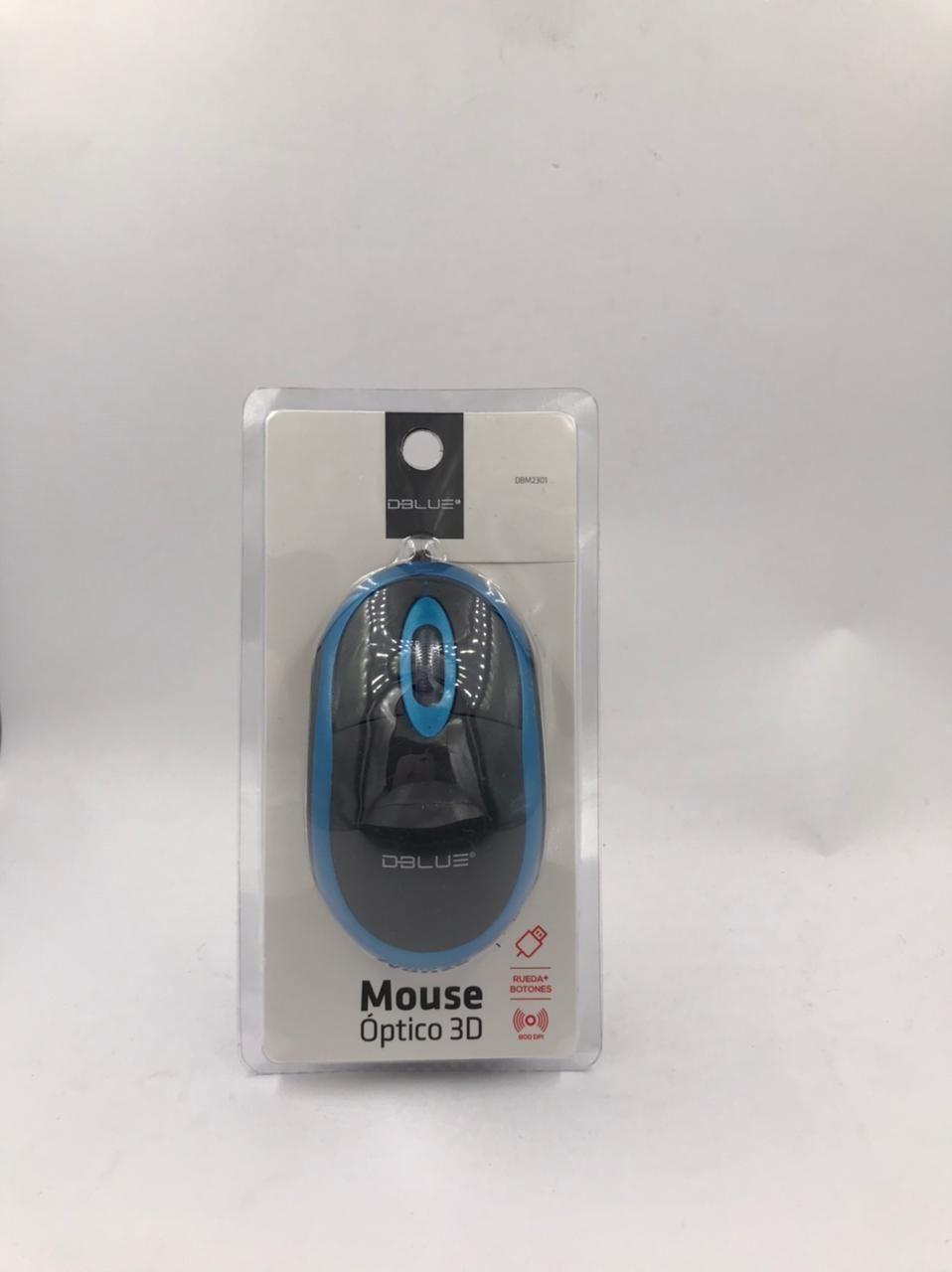 MOUSE ALAMBRICO DBLUE 3D OPTICAL DBM2301BL-0