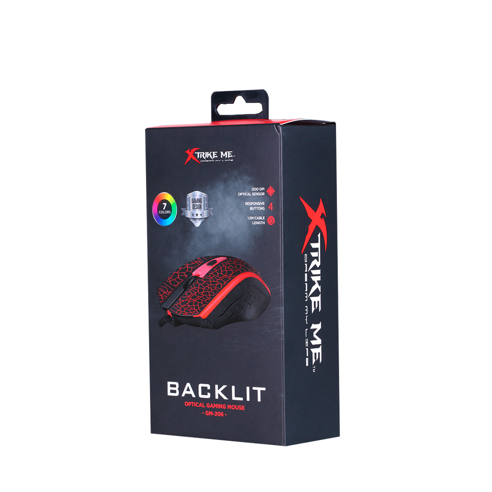 MOUSE GAMER XTRIKE ME GM-206-2