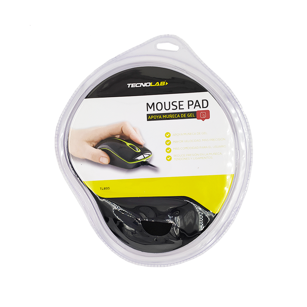 MOUSE PAD GEL CON APOYA MUÑECAS TECNOLAB TL095-0