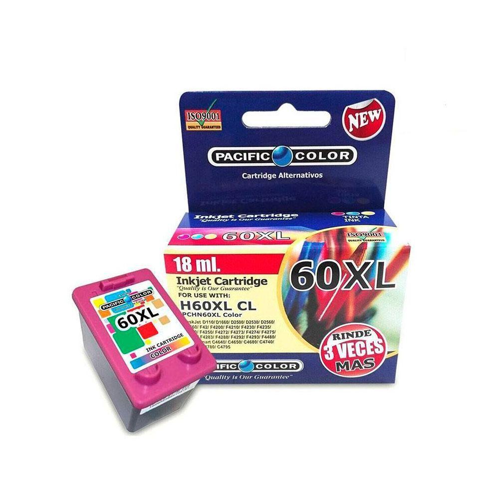 TINTA PACIFIC COLOR HP60 COLOR PCHN60XL-0