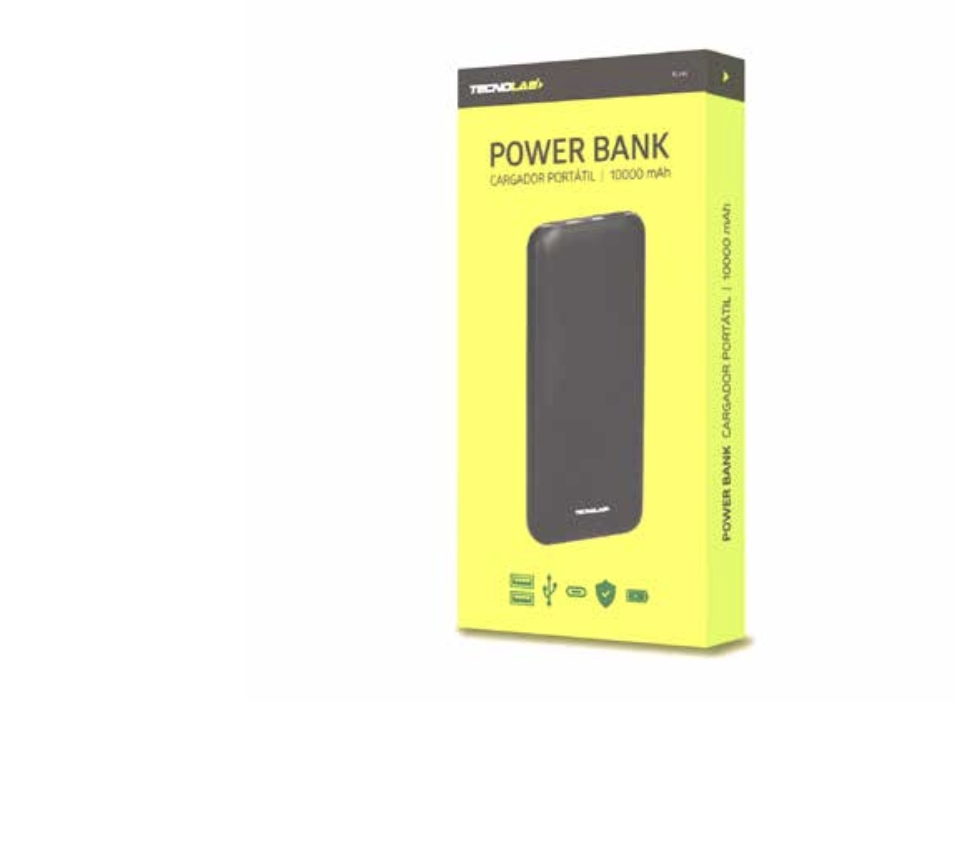 POWER BANK TURBO TECNOLAB 10000 MAH TL181BK NEGRO-1
