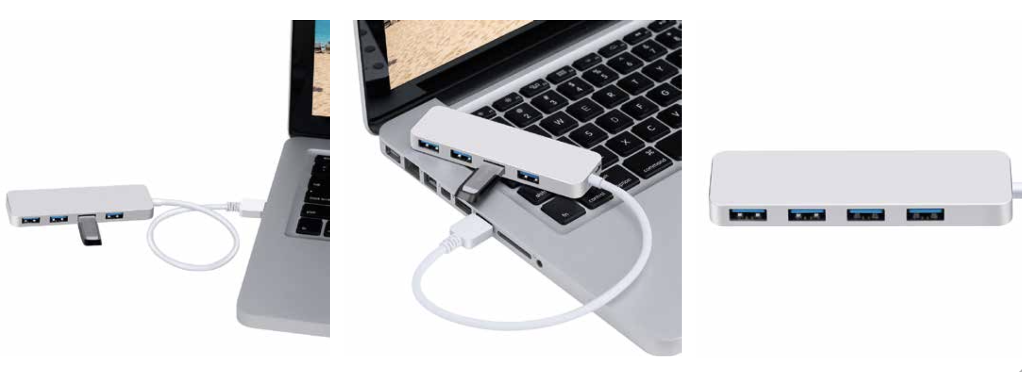 MINI HUB TECNOLAB 4 PUERTOS USB 3.0 5 GBPS 480 MBPS TL136-1