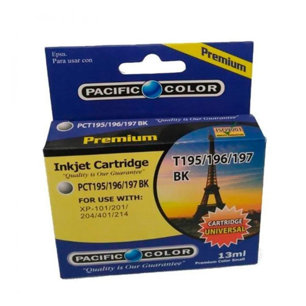 TINTA PACIFIC COLOR EPSON XP20/101/104/201/204 PCT195/6/7BK -0