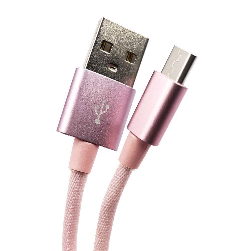 CABLE DBLUE USB A MICRO USB 2.0 DBGC514P ROSADO -0