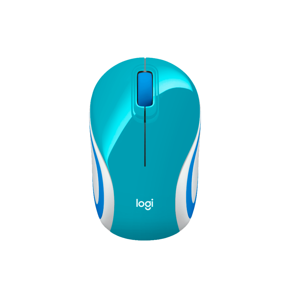 MOUSE INALAMBRICO LOGITECH M187 CELESTE-0