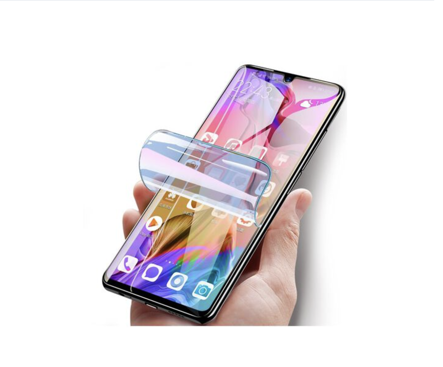 LAMINA MICA PROTECTORA HIDROGEL CLEAR IPHONE 7 PLUS-1