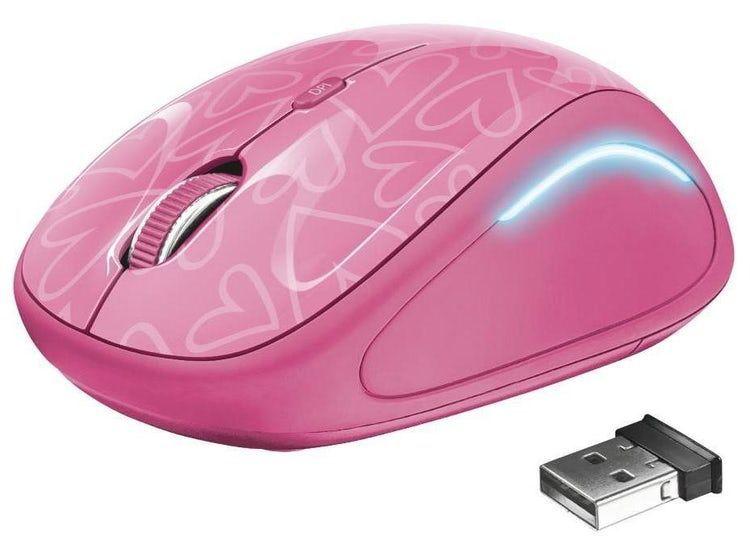 MOUSE INALAMBRICO TRUST YVI ROSADO IETM: 22336-0