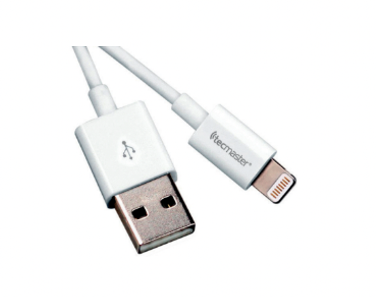 CABLE LIGHTNING CERTIFICADO MFI TECMASTER TM-200529 BLANCO-0