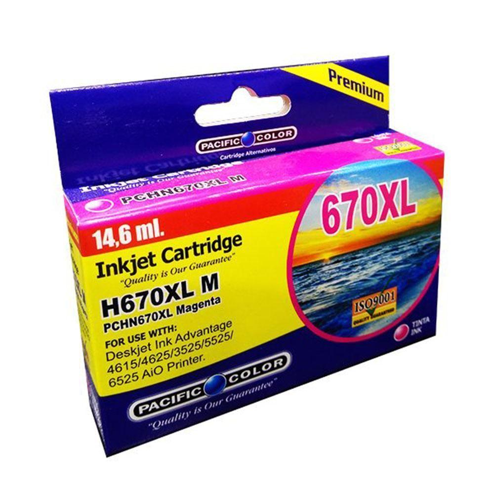 TINTA PACIFIC COLOR H670XL MAGENTA 14.6 ML-0