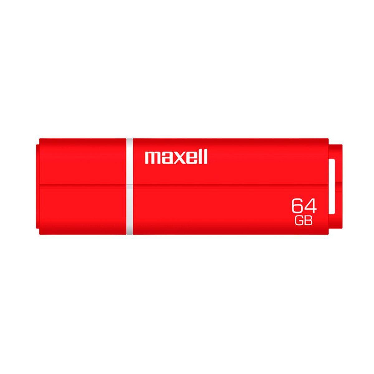PENDRIVE MAXELL SIL 64 GB ROJO MOD.348337-0