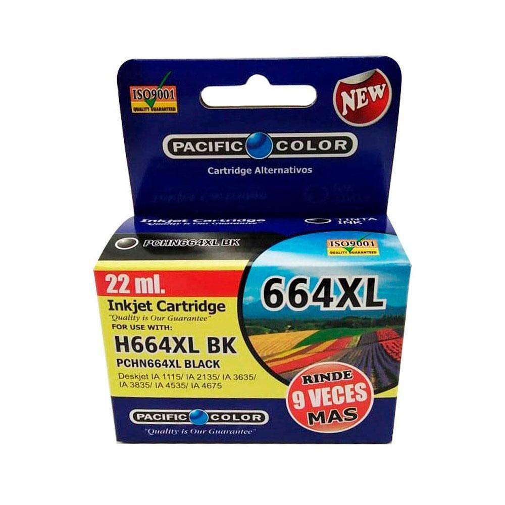 TINTA 664XL BK HP ALTERNATIVA PACIFIC COLOR-1