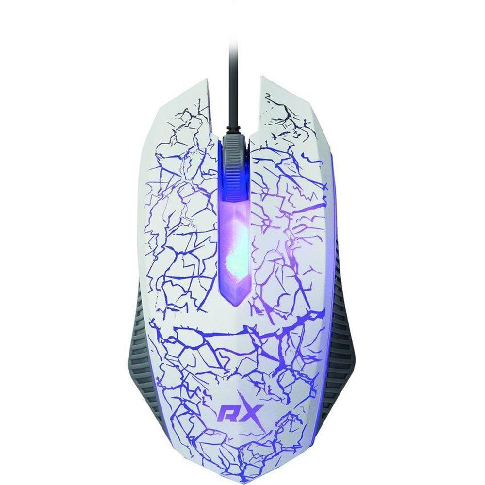 MOUSE GAMER PRO REPTILE RX0008W BLANCO-0