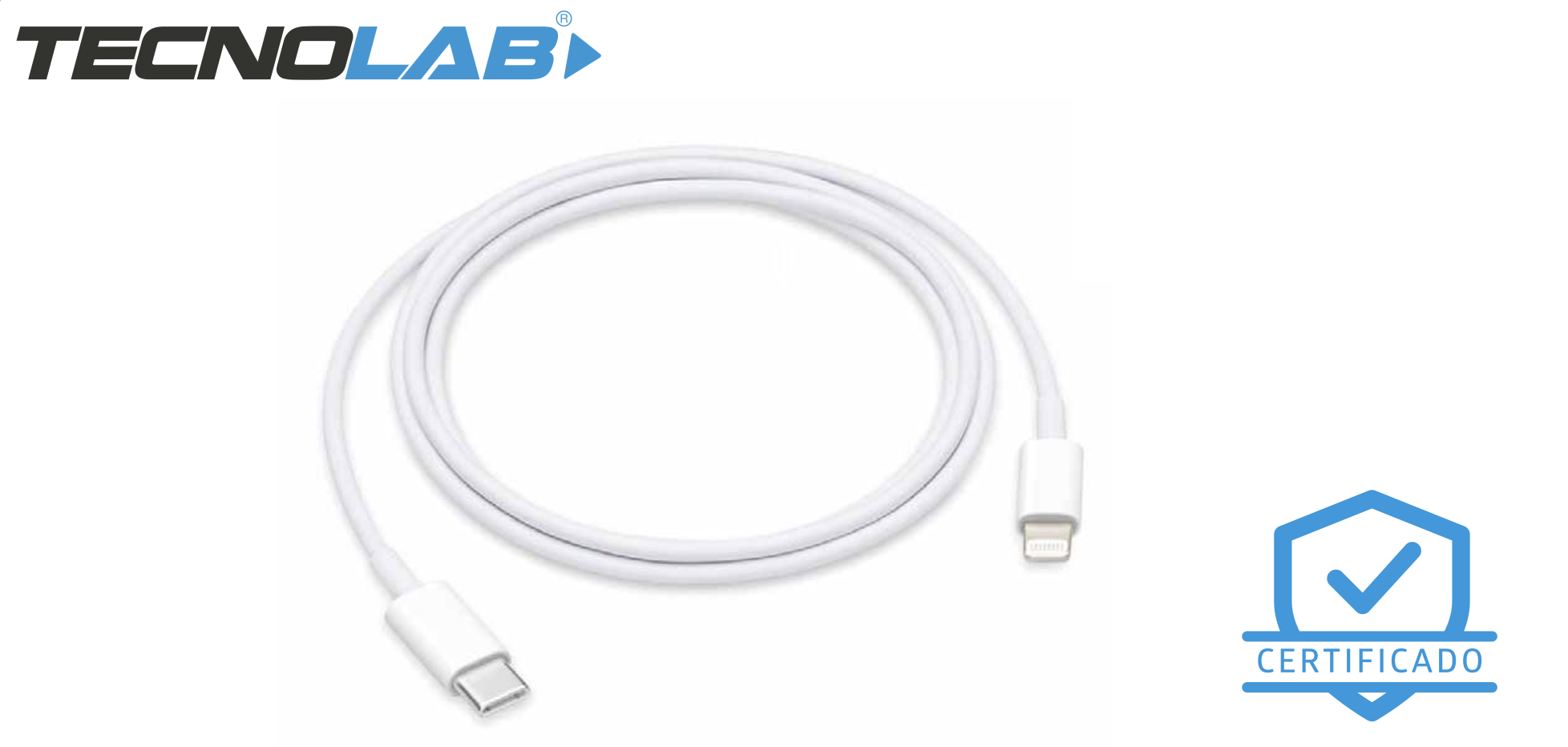 CABLE TECNOLAB USB A LIGHTNING CERTIFICADO TL308BK NEGRO-0