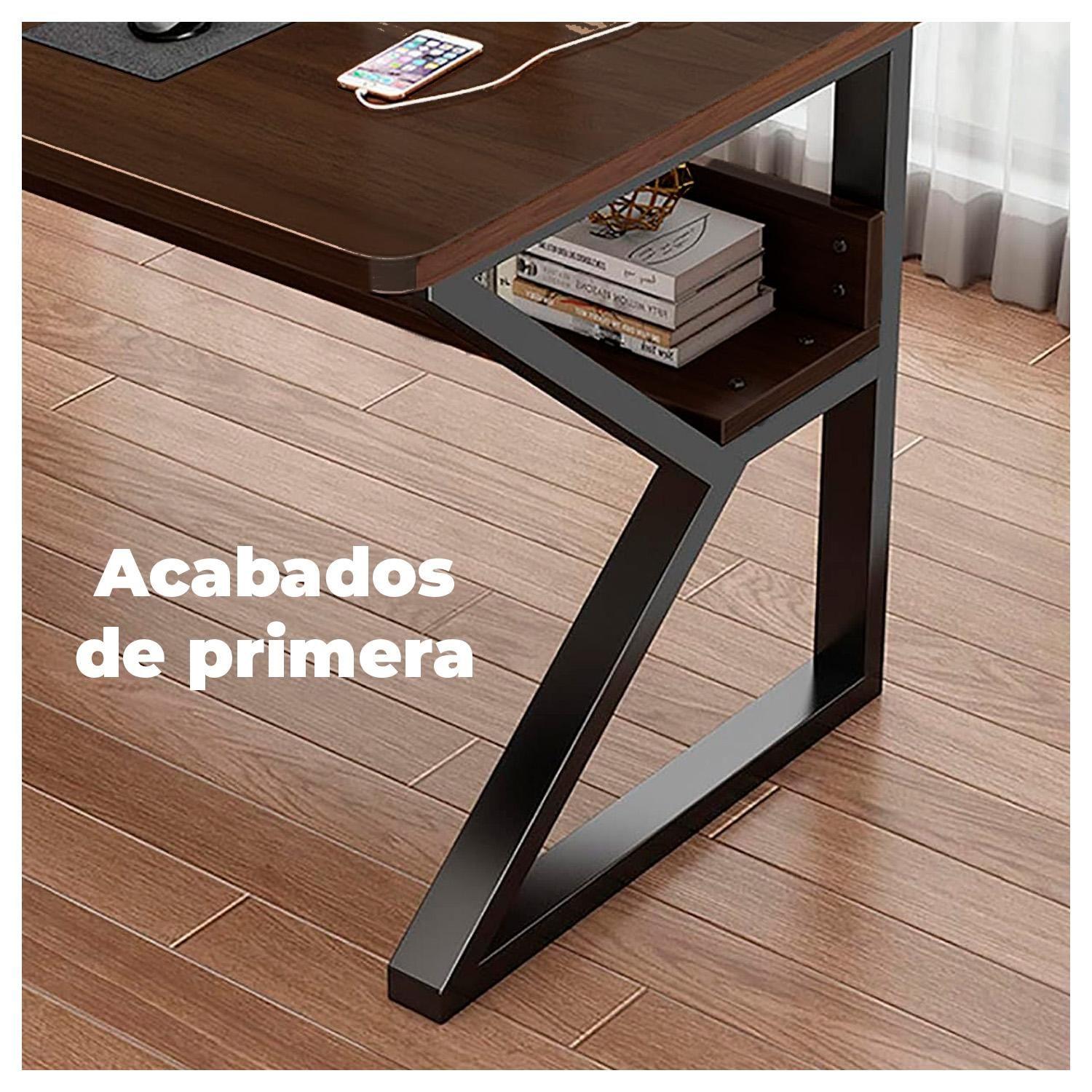 Mesa Escritorio de Metal Moderna Compacta y Resistente-2