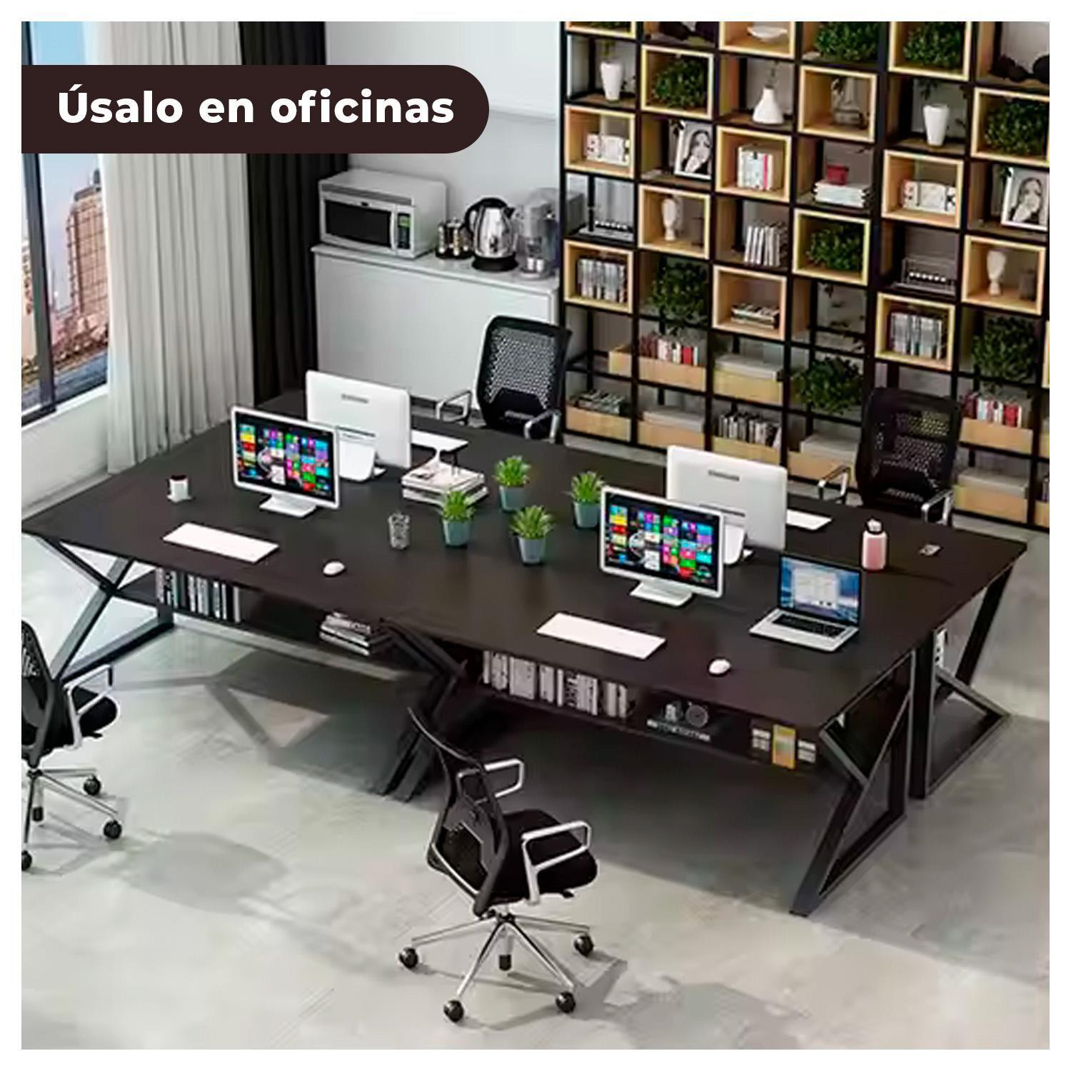 Mesa Escritorio de Metal Moderna Compacta y Resistente-4