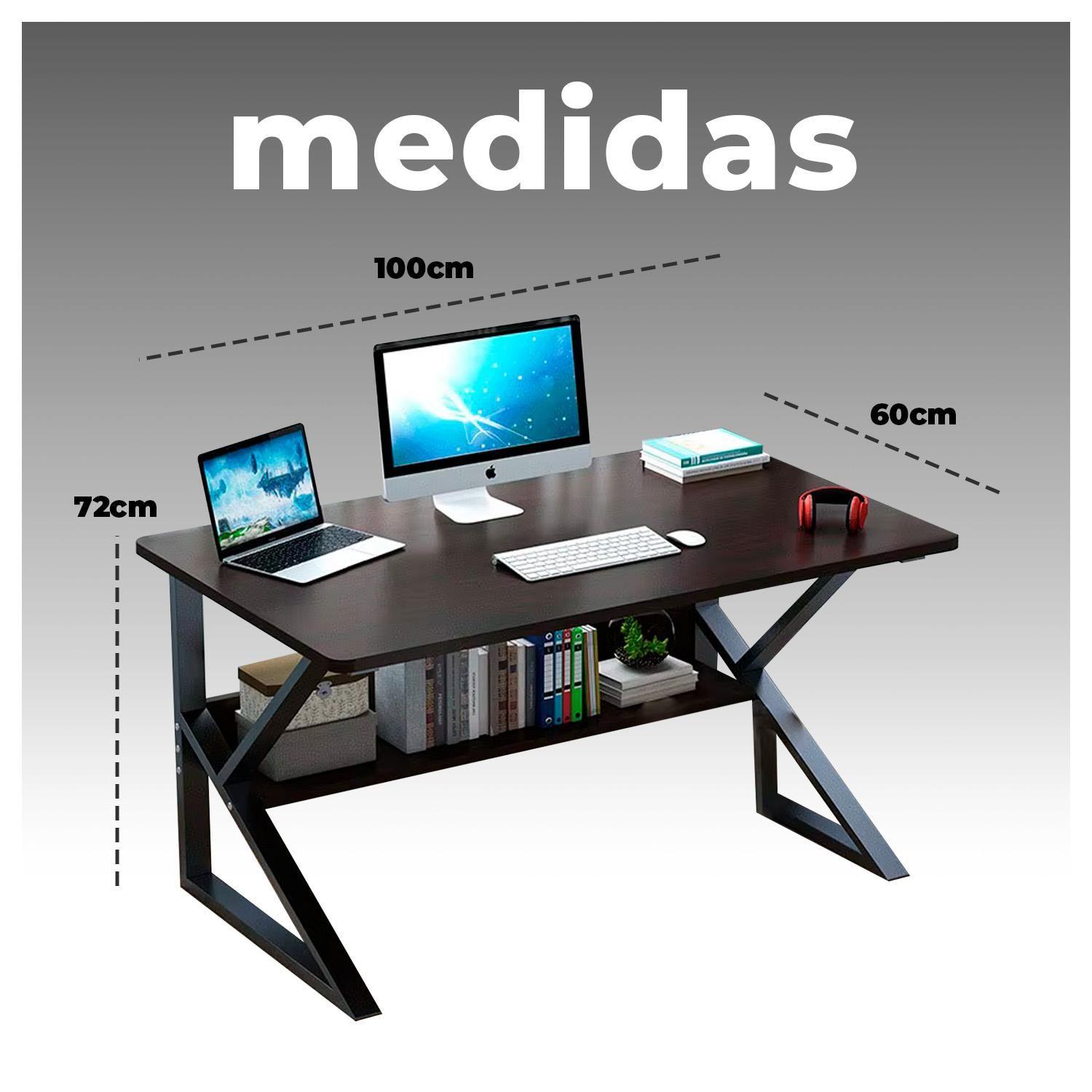 Mesa Escritorio de Metal Moderna Compacta y Resistente-5