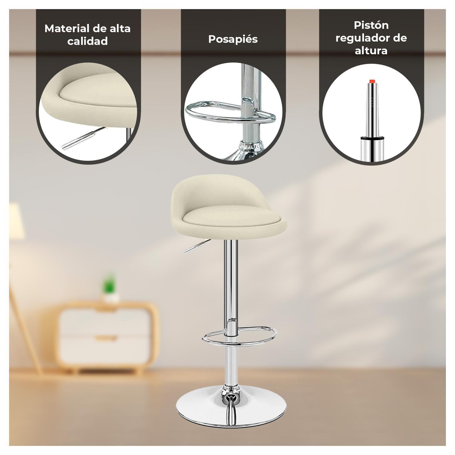 Pack 2 Silla Piso Bar Taburete-1
