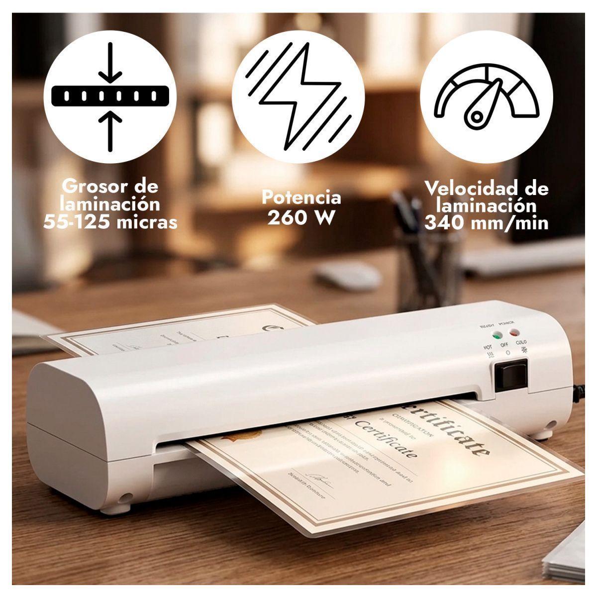 Laminadora Frio Caliente 260W con Kit de Corte 300 laminas-1