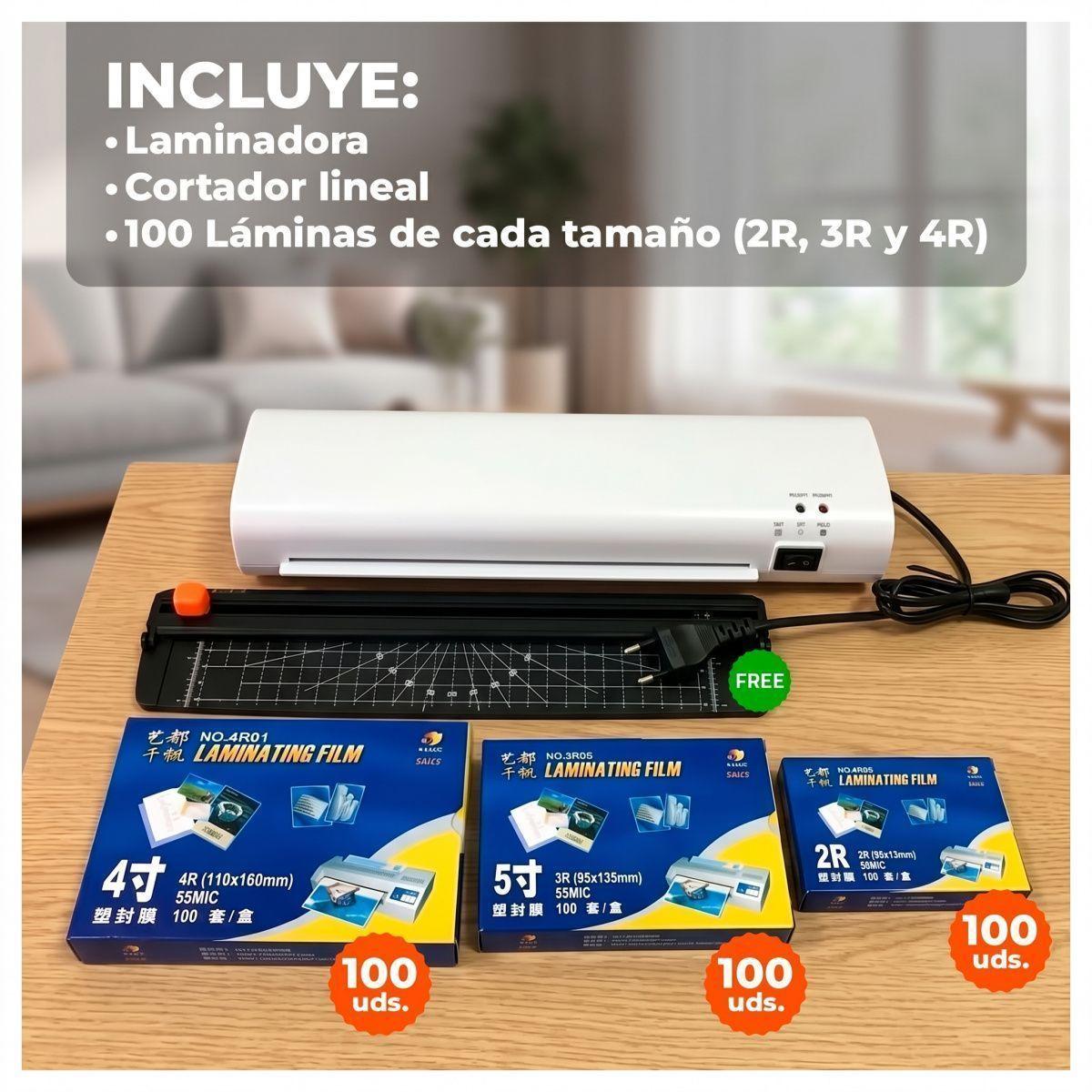 Laminadora Frio Caliente 260W con Kit de Corte 300 laminas-4