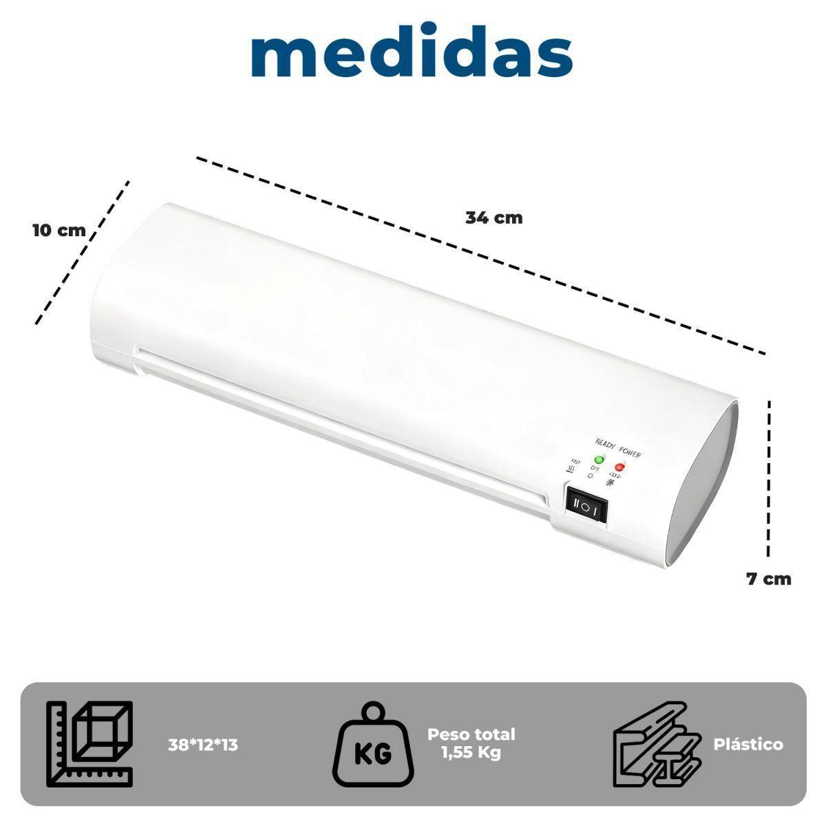 Laminadora Frio Caliente 260W con Kit de Corte 300 laminas-6
