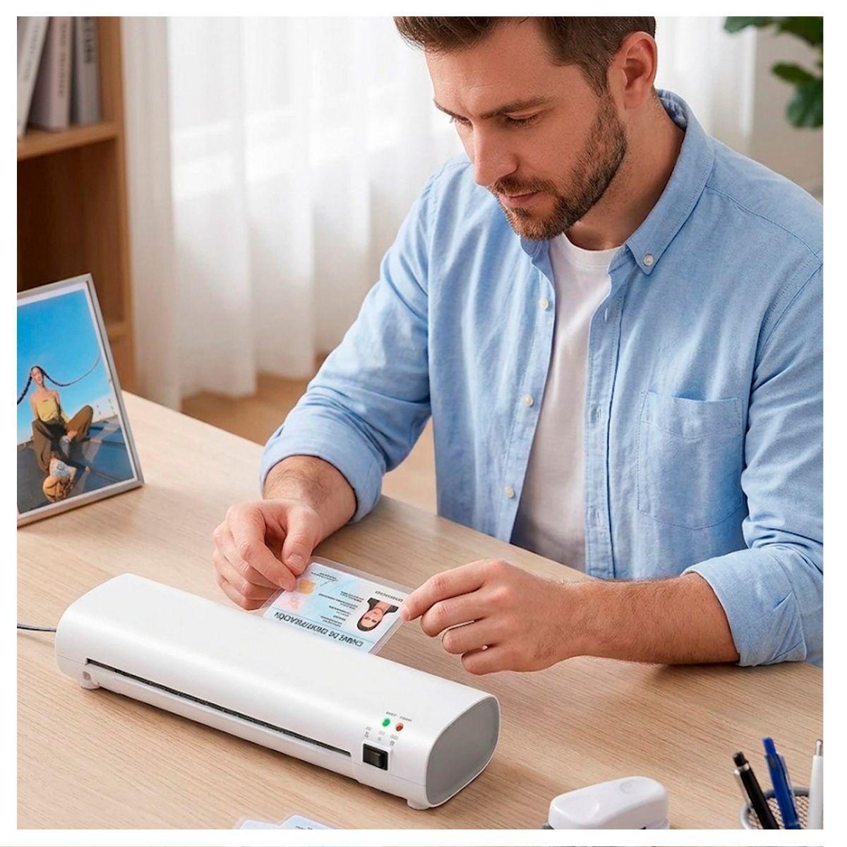 Laminadora Frio Caliente 260W con Kit de Corte 300 laminas-7