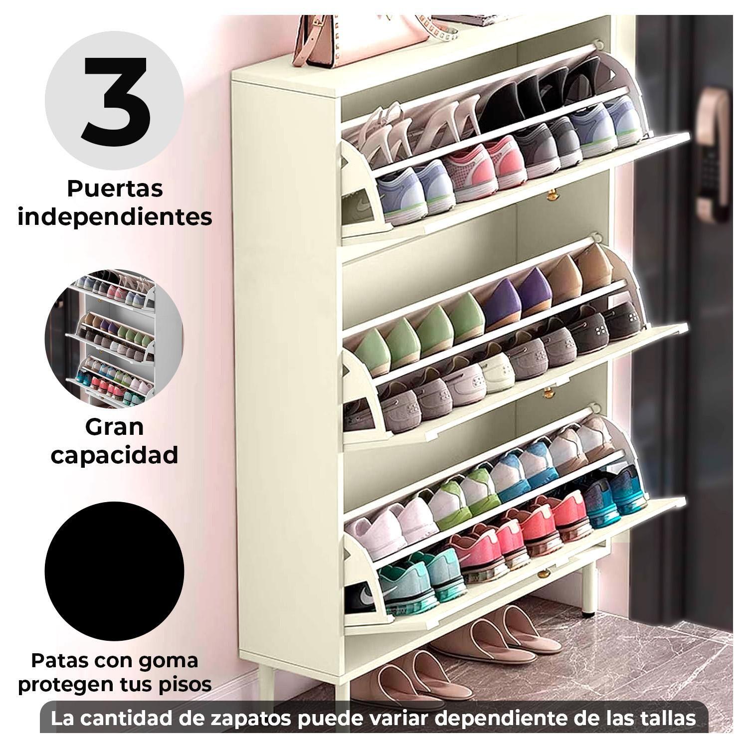 Zapatero Compacto y Funcional Diseño Espacioso y Sofisticado-1