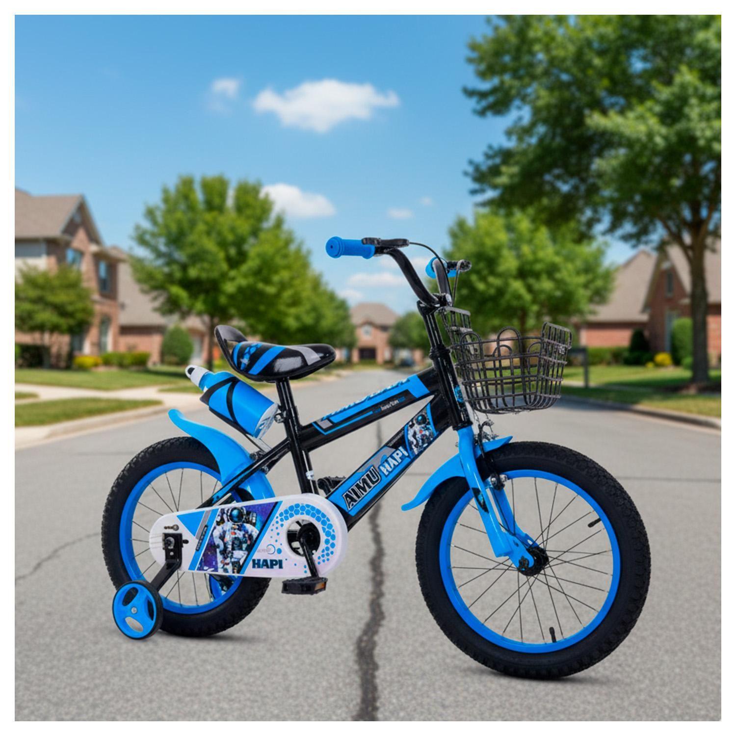 Bicicleta Infantil Aro 16 con Canasto y Botella para Niños-2