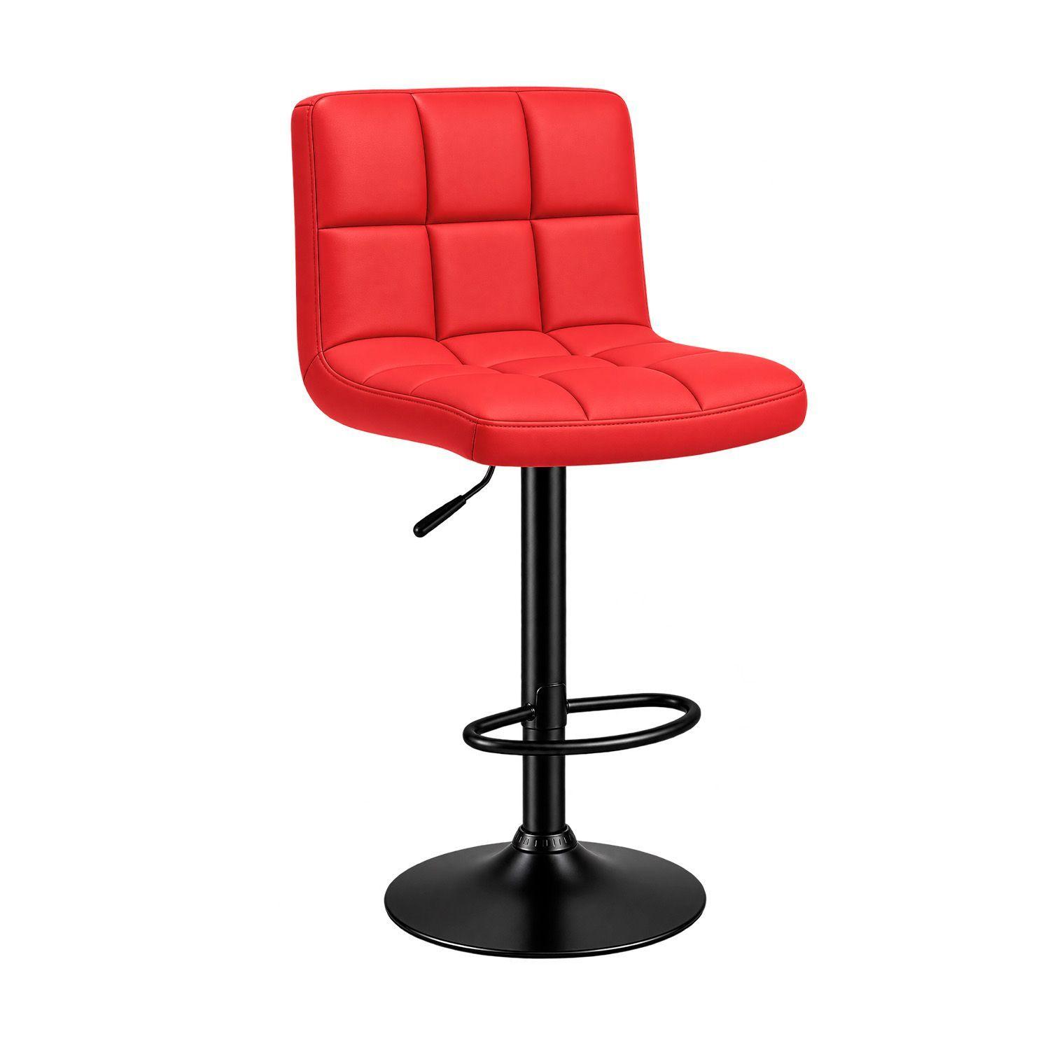 Silla de Bar con Base Mate y Altura Regulable Diseño Moderno-0