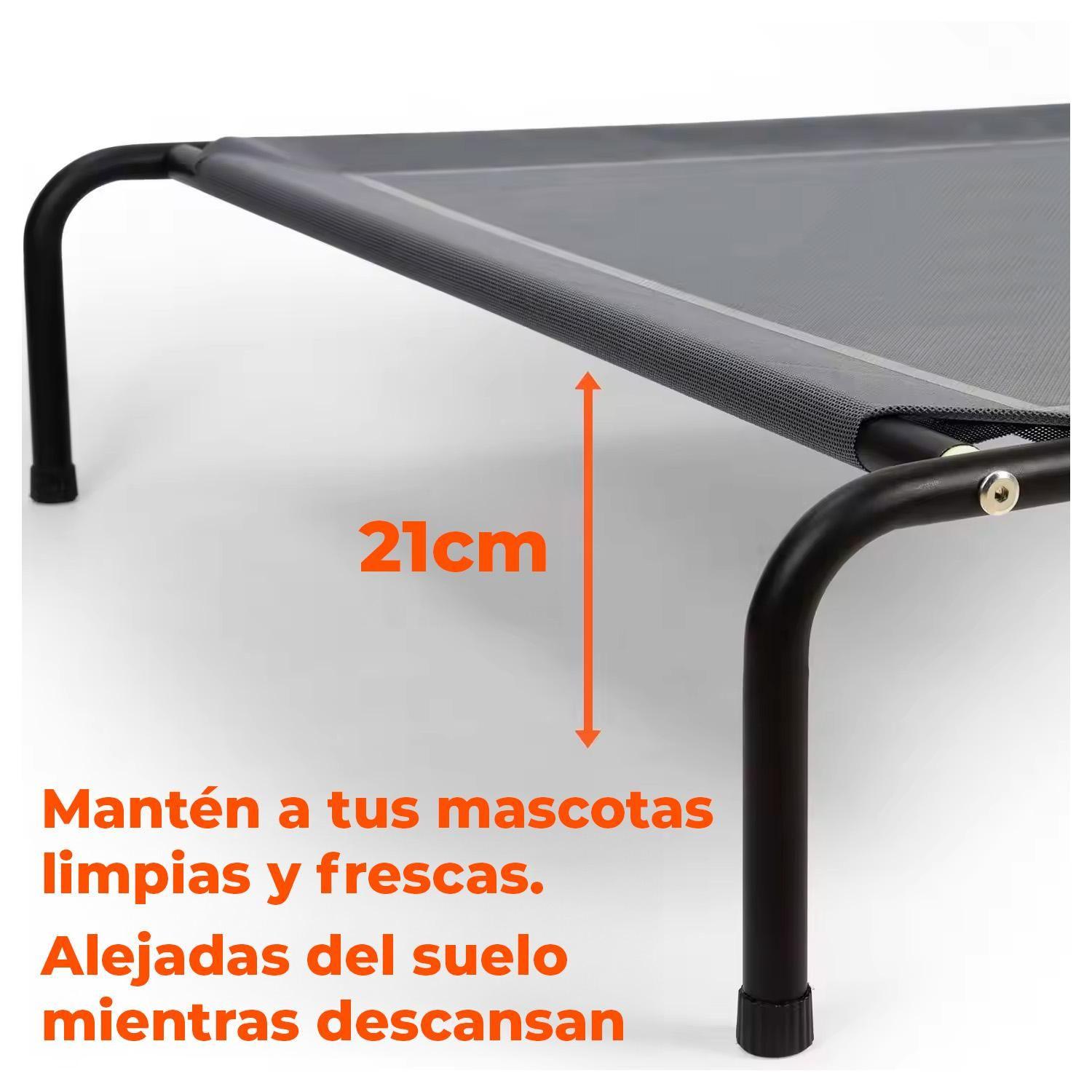 Cama Elevada para tu Perro con Malla Transpirable 122*72*21cm-2