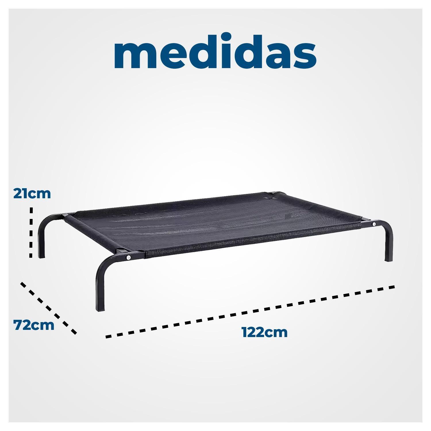 Cama Elevada para tu Perro con Malla Transpirable 122*72*21cm-6