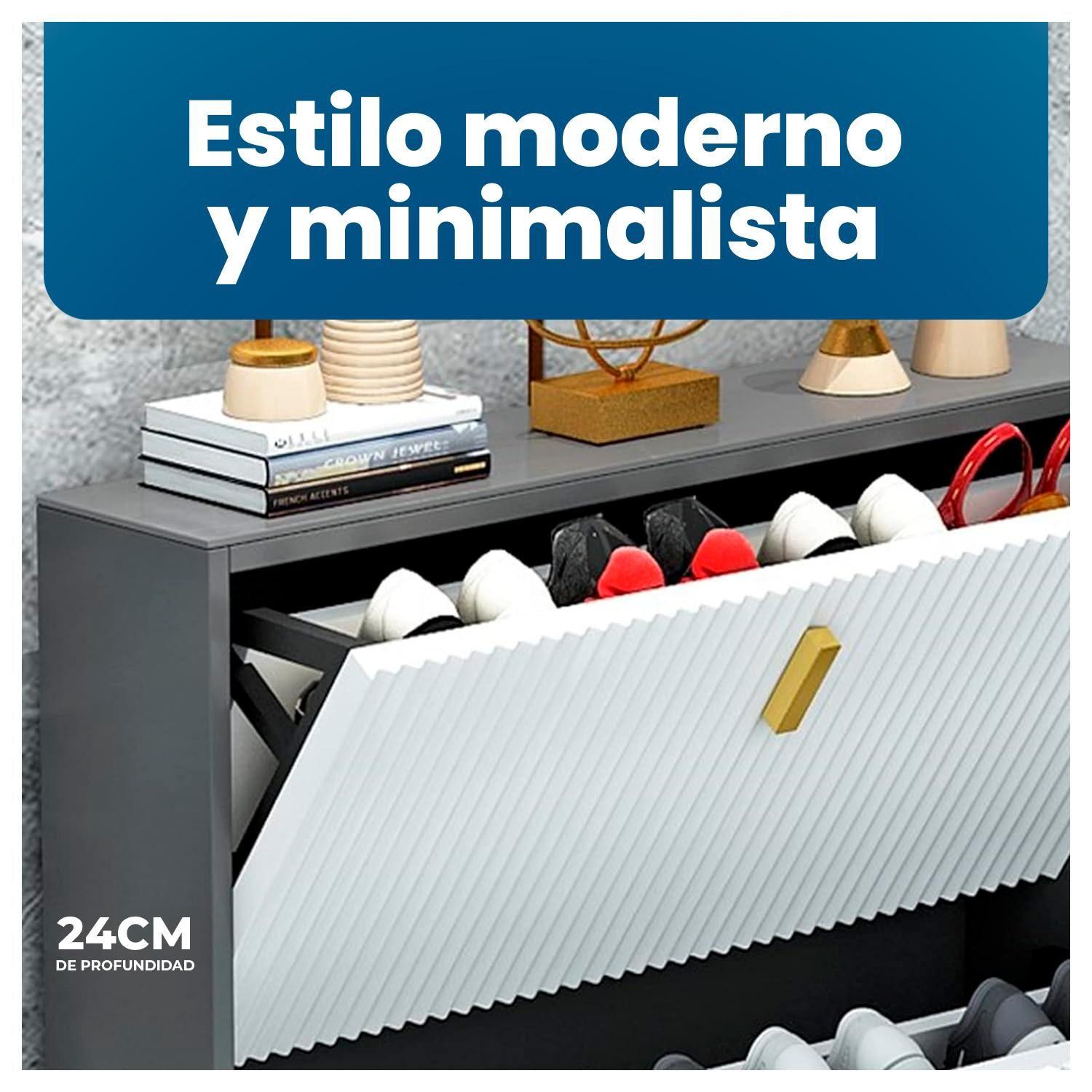 Zapatera de Lujo con Detalles Dorados Organización con Estilo-2